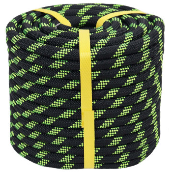 Crayza Double Braided Arborist Rope 12 In X 50 Ft Climbing Rope High Strength Polyester Rope For Tree Climbing Pulling Swing