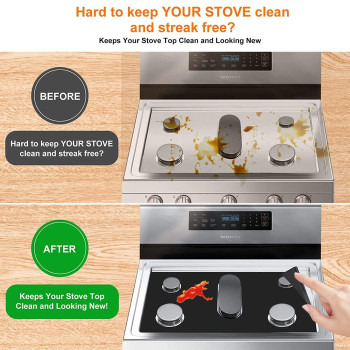 Molandra Products Stove Cover Stove Top Protectors Samsung Gas Range Reusable Gas Stove Burner Covers Nonstick Stove Liner Co