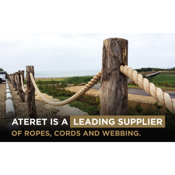 Ateret Twisted 3Strand Tan Polypropylene Rope Monofilament I 1 X 100 Feet I 12 825 Lbs Tensile Strength I Lightweight Heav