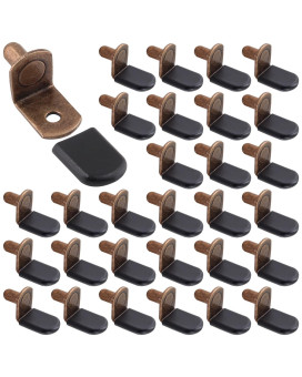 Biaungdo 30 Pcs Shelf Support Pegs 14 Inch Lshaped Clips With Rubber Sleeve Cabinet Shelf Pegs For Bookshelves Glass Corner