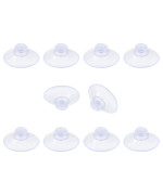 Qjaiune 10 Pack Glass Table Suction Cups 20Mm Rubber Suction Cup Hangers Without Hooks Anticollision Suction Cups Transparent