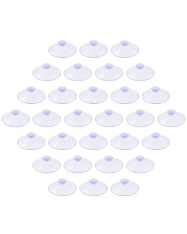 Qjaiune 30 Pack Glass Table Suction Cups 45Mm Rubber Suction Cup Hangers Without Hooks Anticollision Suction Cups Transparent