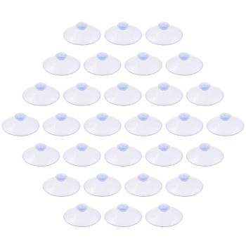 Qjaiune 30 Pack Glass Table Suction Cups 45Mm Rubber Suction Cup Hangers Without Hooks Anticollision Suction Cups Transparent