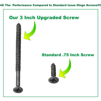 Oil Rubbed Bronze Wood Screws 9 X 3 Inch Extra Long Door Hinge Screws Door Security Screws 24 Pack