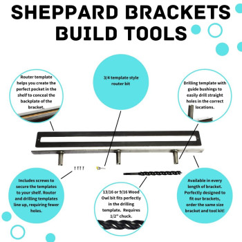 Floating Mantel Bracketsheppard Bracketssheppard Systemheavy Duty Floating Mantel Bracket 9 In Rods 10 In Backplate With