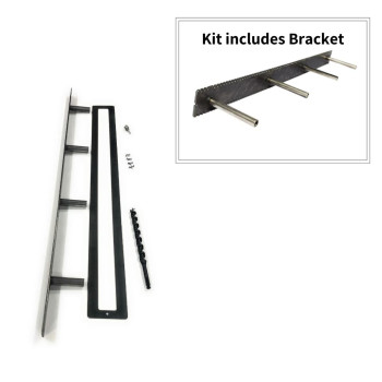 Floating Mantel Bracketsheppard Bracketssheppard Systemheavy Duty Floating Mantel Bracket 6 In Rods 40 In Backplate With