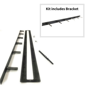 Floating Mantel Bracketsheppard Bracketssheppard Systemheavy Duty Floating Mantel Bracket 6 In Rods 70 In Backplate With