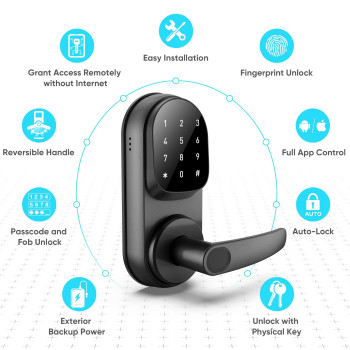 Sifely Smart Lock Keyless Entry Door Lock Smart Door Lock Door Lock With Keypad Smart Lock Front Door Fingerprint Door Lock