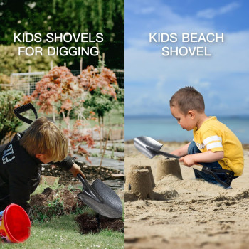 Koleiya Small Shovel Short Handle Shovel Overall Length 28 Inches Kids Shovels For Digging Shovels For Gardening Metal Sand Shov