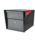 Mail Boss 7521 Mail Manager Locking Mailbox Large Black Granite