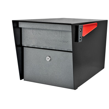 Mail Boss 7521 Mail Manager Locking Mailbox Large Black Granite