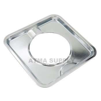 Atma Supply Chrome Square Gas Range Drip Pan 765X765 Pack Of 4 Replaces Sgp400 786333 Wp786333 Ap6011553 Ps11744751