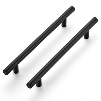 Ravinte 5 Pack 81316 Inch Cabinet Handles Matte Black Kitchen Cabinet Hardware Dresser Pulls Stainless Steel Cabinet Pulls 81