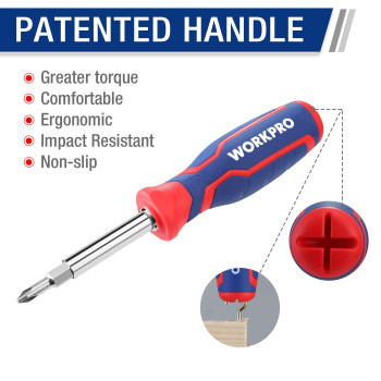 Workpro 15In1 Multibit Screwdriver Set Tool All In One Portable Multipurpose Screwdriver Slottedphilipstorxsquare