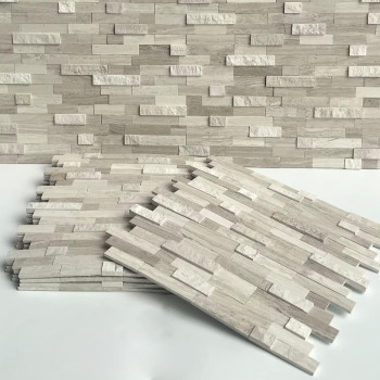 Sunwings Peel And Stick Mosaic Natural 3D Stone Self Adhesive Tiles 12 X 11 5Sheet Stick On Backsplash For Kitchen Bathroo