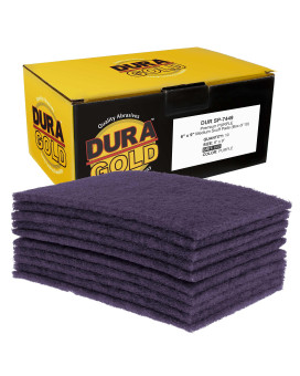 Duragold Premium 6 X 9 Purple Medium Fine 600 Grit General Purpose Scuff Pads Box Of 10 Scuffing Scouring Sanding Cle