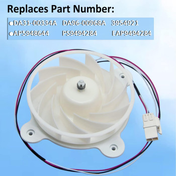 Da3100287B Refrigerator Evaporator Fan Motor For Samsung Refrigerator Replaces Da3100334C Da3100334A Da9600968A Ap6803162 3