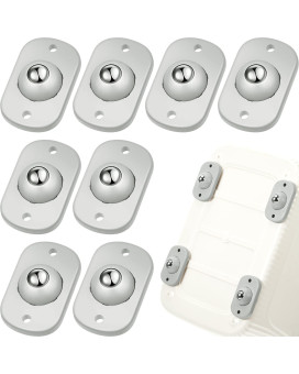 Honoson 8 Pcs Self Adhesive Caster Wheels Appliance Rollers Appliance Sliders For Kitchen Appliances 360 Swivel Universal Wheel