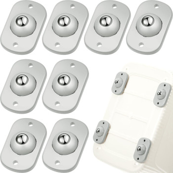 Honoson 8 Pcs Self Adhesive Caster Wheels Appliance Rollers Appliance Sliders For Kitchen Appliances 360 Swivel Universal Wheel