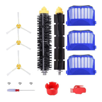 Replacement Parts Compatible For Irobot Roomba 675 677 671 655 645 Robotics Filter Side Brush Bristle And Flexible Beater Brush