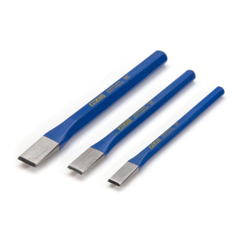 Estwing 3Piece Hex Shaft Cold Chisel Set 34 58 And 516Inch Chisels Durable High Carbon Steel 42519