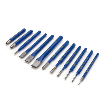 Estwing 12Piece Cold Chisel Pin Center And Starter Punch Set Hardened Crv Steel 42524