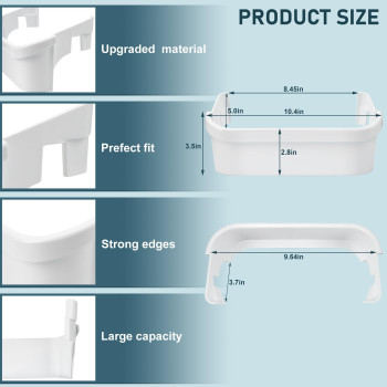 240351601 Refrigerator Freezer Door Bin Side Shelf Compatible With Kenmore Frigidaire Refrigerator Replace 240351607 891154 Ap