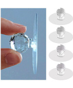 Leuapl Clear Cabinet Drawer Knobs Diamond Crystal Shaped Pulls Handles For Wardrobe Kitchen Cupboard Bathroom Dresser Furnitur