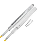 Vevor Drawer Slides With Lock 1 Pair 52 Inch Industrial Drawer Slides Up To 500 Lbs Capacity 3Fold Full Extension Ball Bear