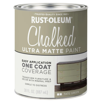 Rustoleum 371674 Chalked Ultra Matte Paint 30 Oz Tate Green Pack Of 1