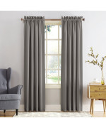 Sun Zero Barrow Energy Efficient Rod Pocket Curtain Panel Pair