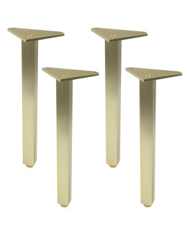 Geesatis 4 Pcs Height 300Mm12Inch Furniture Legs Matte Gold Table Desk Legs Decor Furniture Replacement Legs Feet With Mountin