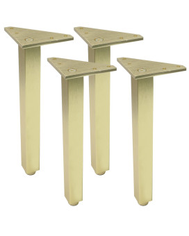 Geesatis 4 Pcs Adjustable Sofa Legs Height 10Inch 250Mm Coffee Table Furniture Legs Cupboard Cabinet Feet Legs Gold Finished L