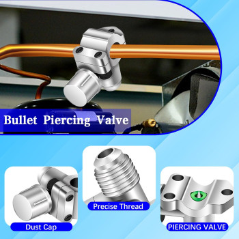 Bpv31D Bullet Piercing Valve Kitbpv31 Refrigerator Tap Valve Setline Tap Valve Kit For 14 Inch 516 Inch 38 Inch Outside