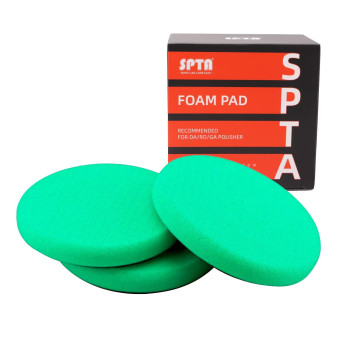 Green Heavy Cut Pad Buffing Polishing Pads Spta 3Pcs 65 Inch Face For 6 Inch 150Mm Backing Plate Compound Buffing Sponge Pads