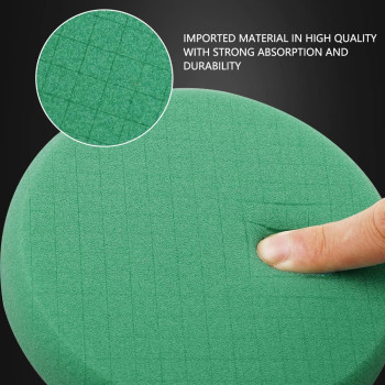 Green Heavy Cut Pad Buffing Polishing Pads Spta 3Pcs 65 Inch Face For 6 Inch 150Mm Backing Plate Compound Buffing Sponge Pads