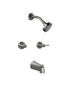 Design House 595736Sn Eastport 2Handle Tub And Shower Faucet Satin Nickel