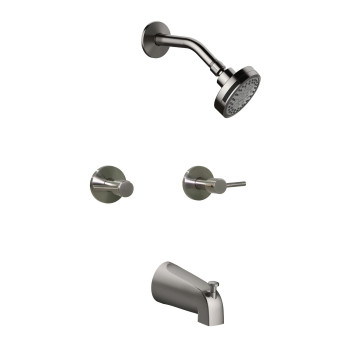 Design House 595736Sn Eastport 2Handle Tub And Shower Faucet Satin Nickel