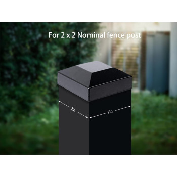 Aluminium Fence Post Caps For True 2 X 2 Fence Posts Aluminum Metal Wood Mailbox Posts Pyramid Post Cap Cover Pressure Fi