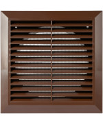 Ecopro Vent Brown 6Inch Inch Ventilation Grille Insideoutside Use Flange 59Inchcover 8Inchx8Inch Air Vent Louver Ex