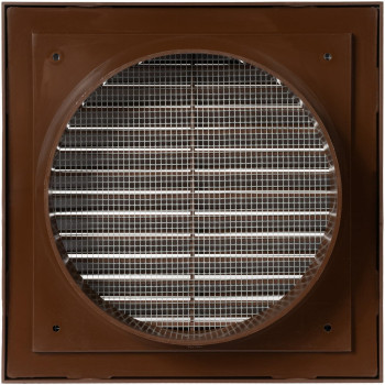 Ecopro Vent Brown 6Inch Inch Ventilation Grille Insideoutside Use Flange 59Inchcover 8Inchx8Inch Air Vent Louver Ex