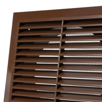 Ecopro Vent Brown 6Inch Inch Ventilation Grille Insideoutside Use Flange 59Inchcover 8Inchx8Inch Air Vent Louver Ex