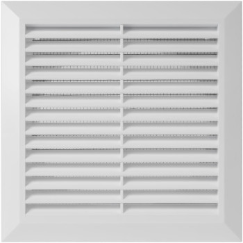 Ecopro Vent White 6 Inch Ventilation Grille Insideoutside Use Flange 59Cover 8X8 Air Vent Louver Exhaust Ho