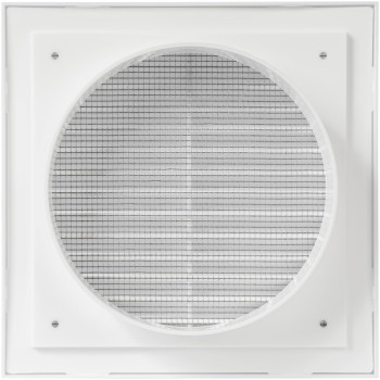 Ecopro Vent White 6 Inch Ventilation Grille Insideoutside Use Flange 59Cover 8X8 Air Vent Louver Exhaust Ho