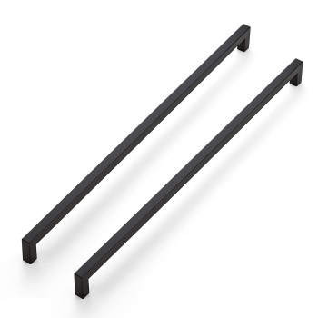 Ravinte 3 Pack 18 Inch Kitchen Square Cabinet Handles Matte Black Cabinet Pulls Black Drawer Pulls Kitchen Cabinet Hardware Kitc