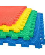 Eva Foam Mat Tiles 16Pack 64 Sq Ft Interlocking Padding For Playroom Or Gym Flooring Exercise Mat Or Baby Playmat By Stalwa