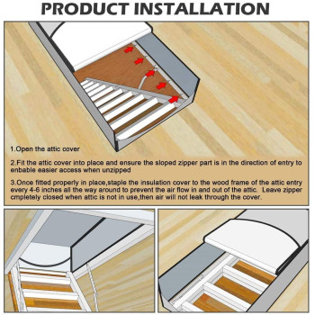 Attic Stairs Insulation Cover For Pull Down Stairway Rvalue 155 Extra Thick Air Tight Attic Cover With Installation Tool St