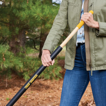 True Temper 20212010 Clog Free Leaf Rake With Hardwoodsteel Handle 24 In For Leaves Grass Clippings Twigs Pine Needles A