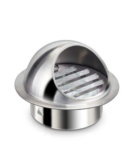 4 Inch Wall Vent Cover Allvent Stainless Steel Round Exhaust Grille Ventilation Outlet Wall Air Vent Dryer Hood External Extract