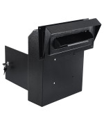 Xydled Door Drop Box For Mail Heavy Duty Mail Boxes With Key Lock 15X12X6 Locking Metal Mailbox Door Mounted Through The